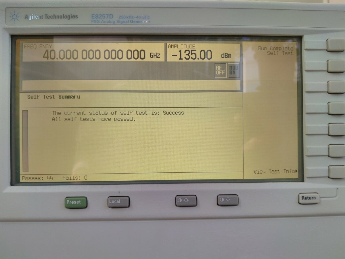 Agilent E8257D Microwave Signal Generator 250KHz-40GHz