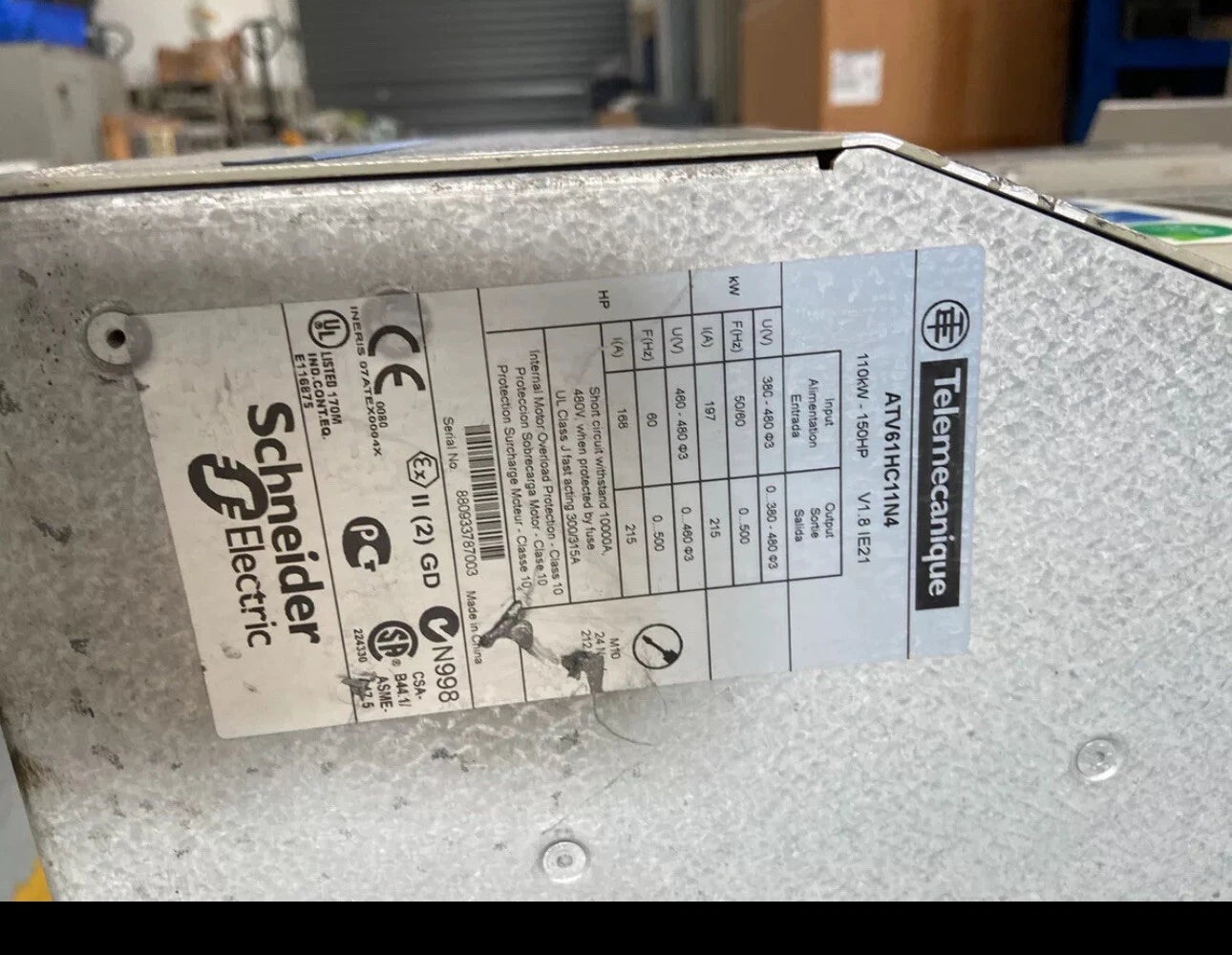 Schneider Electric ATV61HC11N4 Variable Frequency Drive