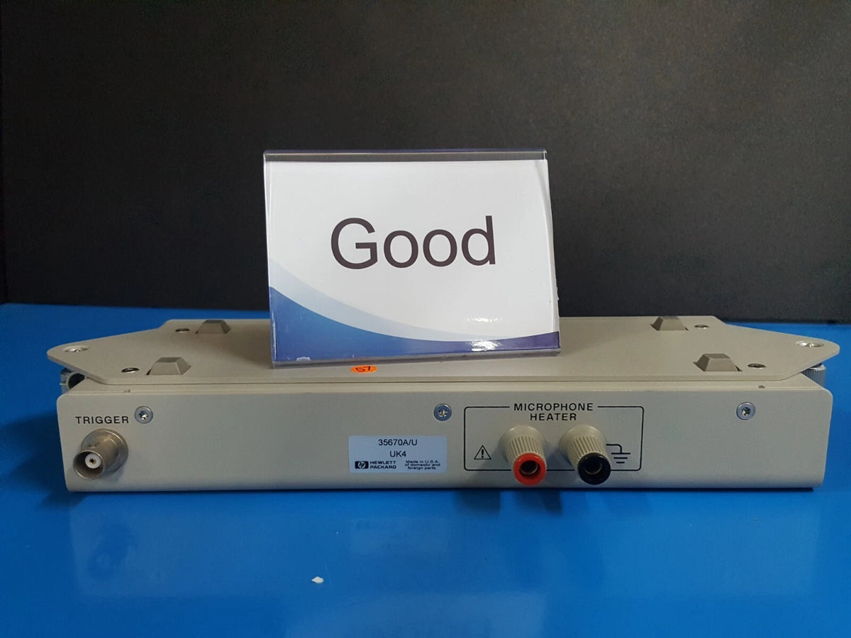 HP 35670A/U Microphone Adapter Dynamic Signal Analyzer Option UK4