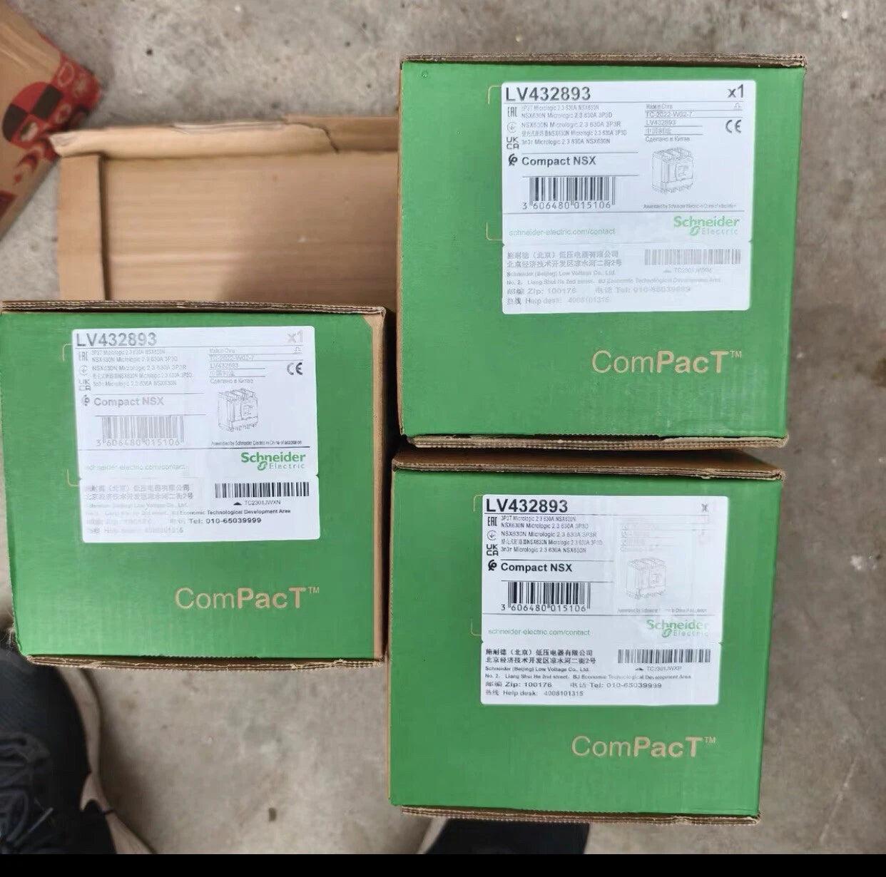 （LV432893）1PC New LV432893 interrupter Fast Shipping via FedEx or DHL