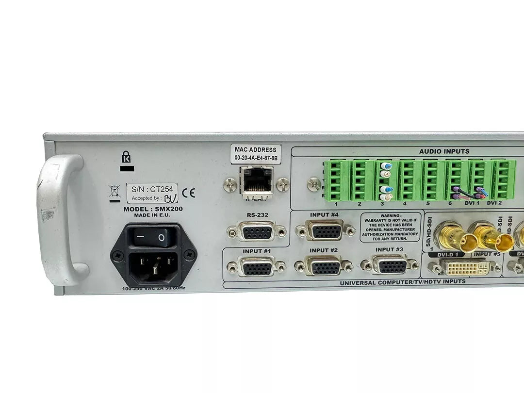 Analog Way SMX200 12x2 HighEnd Scaled Matrix with Native Hi-Res. Output