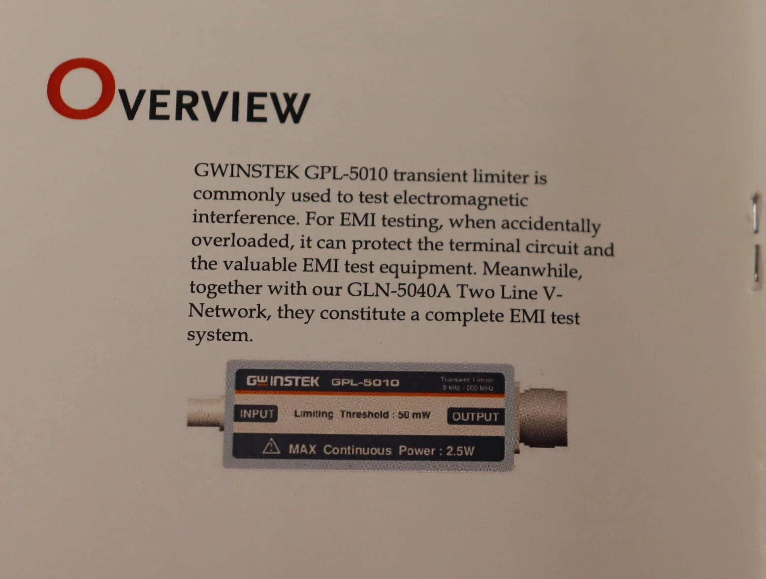 Lakeview Test and Measurement Device - Accuracy and Precision Testing