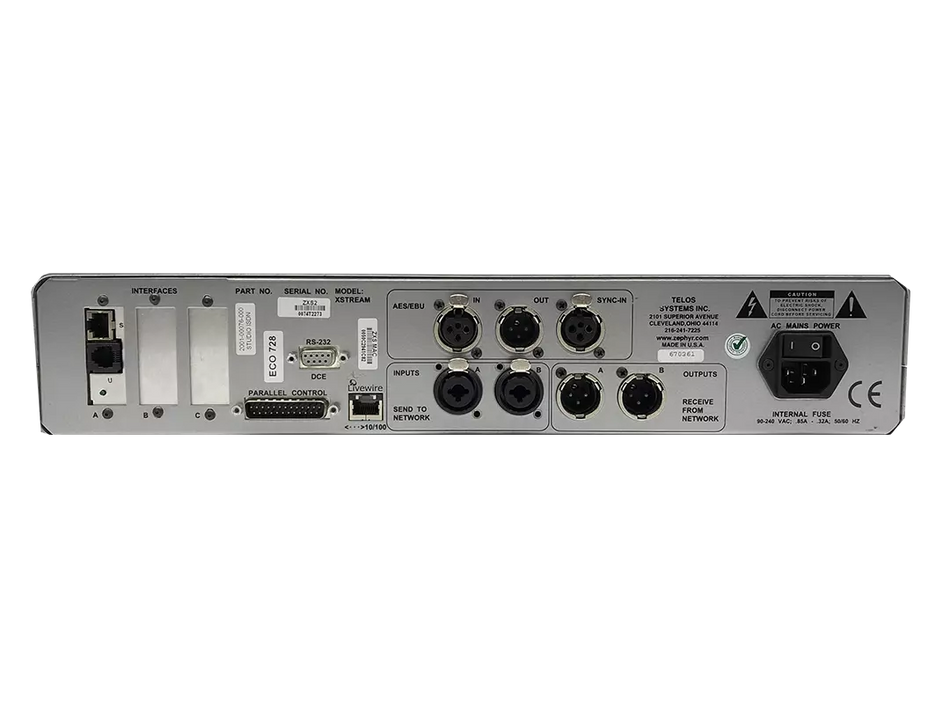 Telos Zephyr Xstream RM ISDN Digital Audio Transceiver
