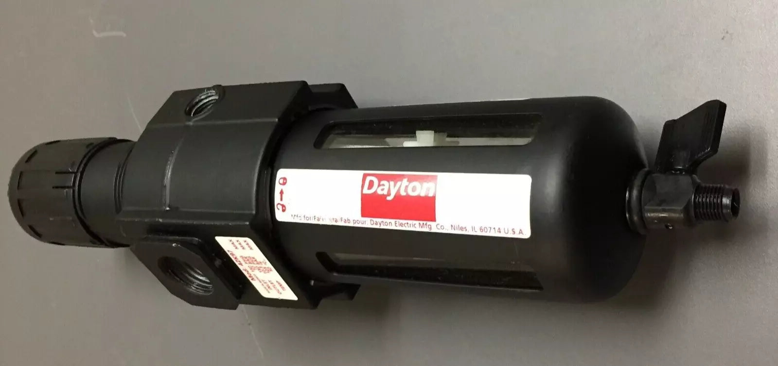 Dayton 4ZK97 Filter Regulator 150 PSIG 10 Bar Temp 125°F/50°C