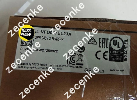 One Delta VFD037EL23A 3.7kW VFD Inverter New Expedited Shipping