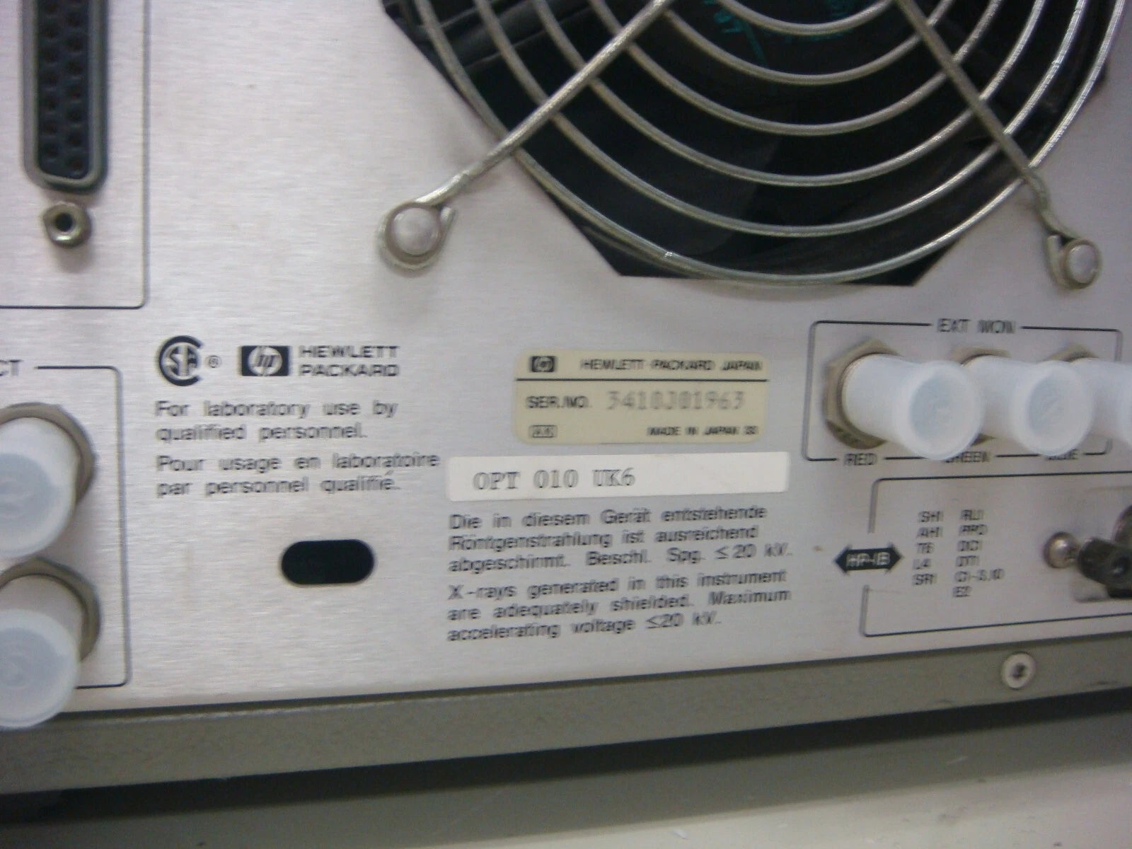 HP 8753D /010 3GHz S-parameter Test Set for FDD Failure