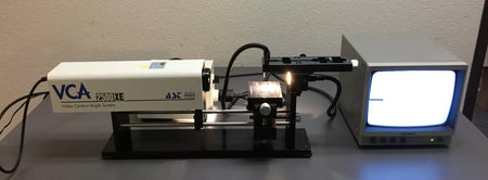 AST VCA 2500XE Video Contact Angle System with Video Monitor & Illuminator