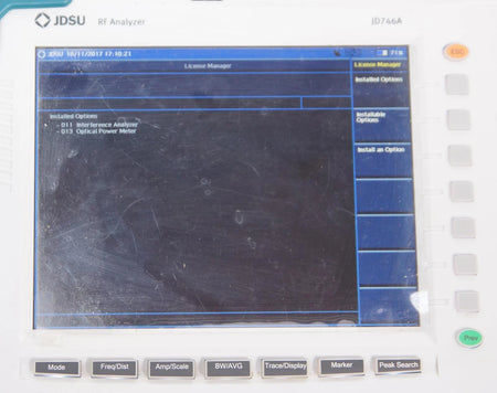 JDSU JD746A 4GHz Spectrum Analyzer / Signal Generator / Optical Power Meter