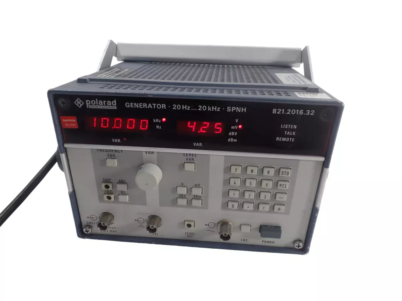 Polarad Rohde Schwarz Generator 20Hz-20kHz - Model 821.2016.32