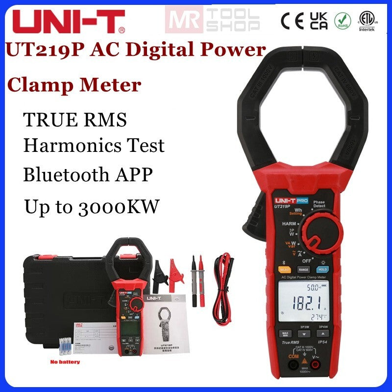 UNI-T UT219P Digital Power Factor Clamp Meter with Bluetooth