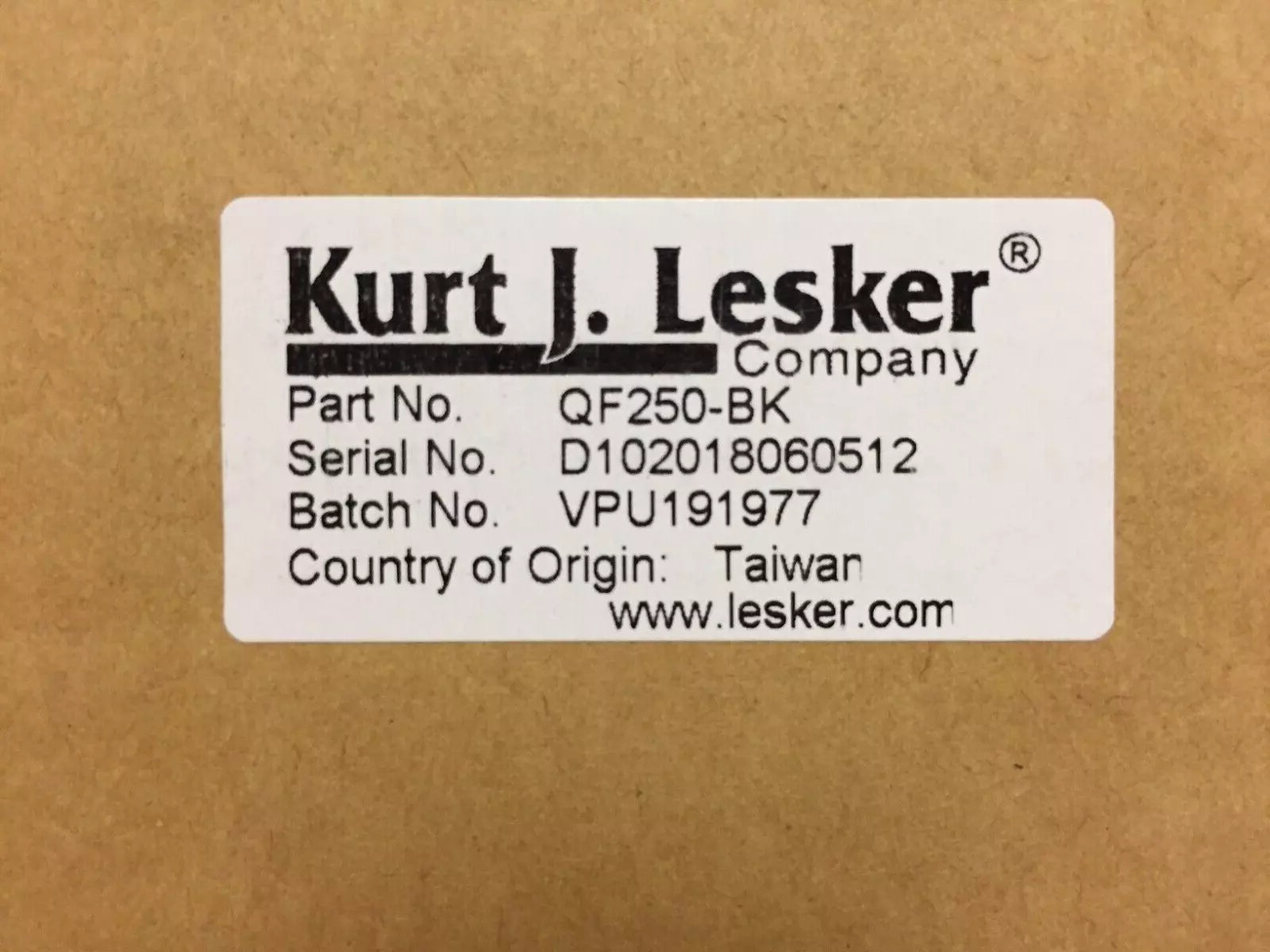 Kurt J. Lesker P/N QF250-BK Flange, ISO, SS, Blank, QF250 K-Style