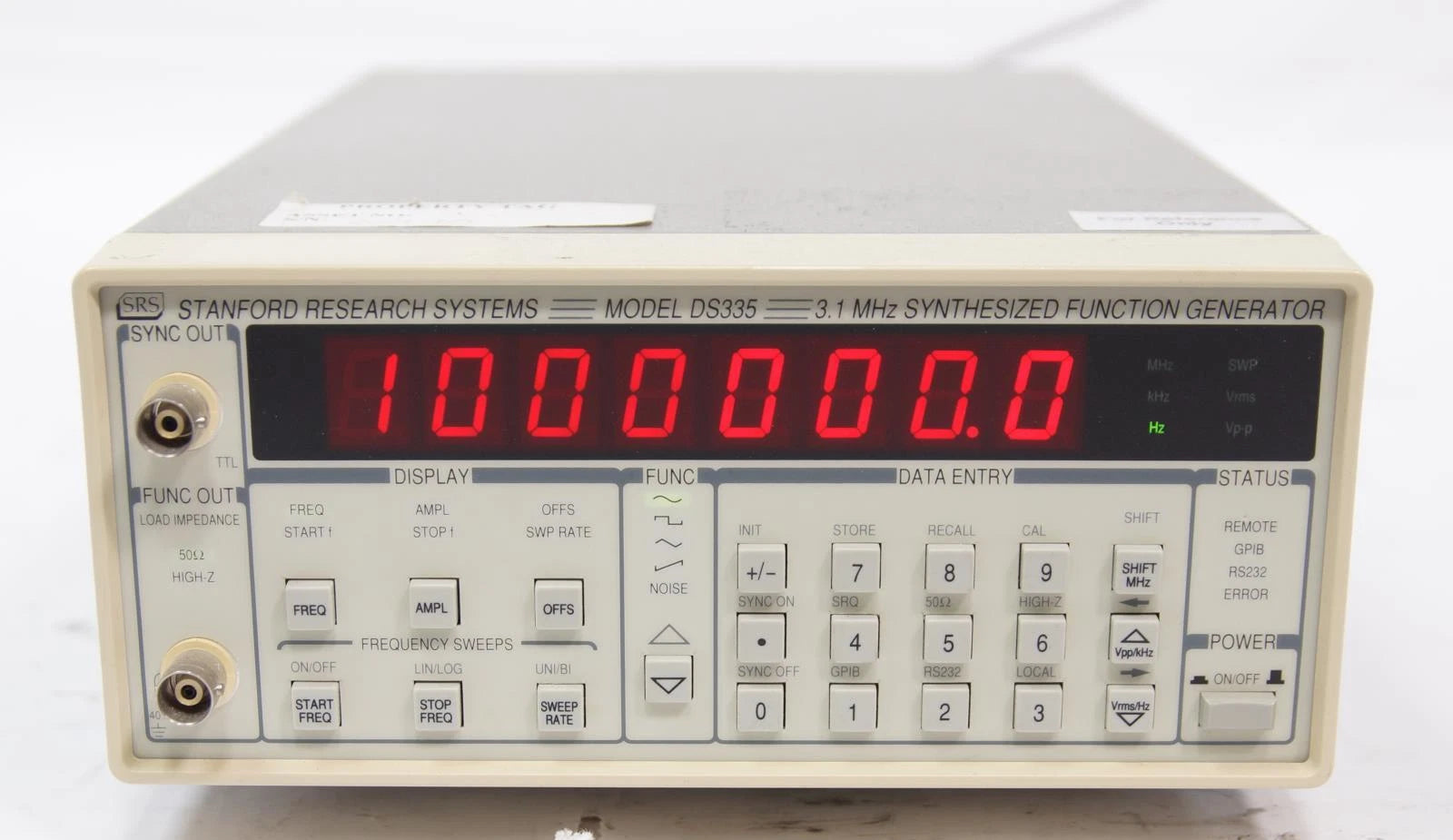 Stanford SRS DS335 3.1 MHz Digital Synthesized Function Generator