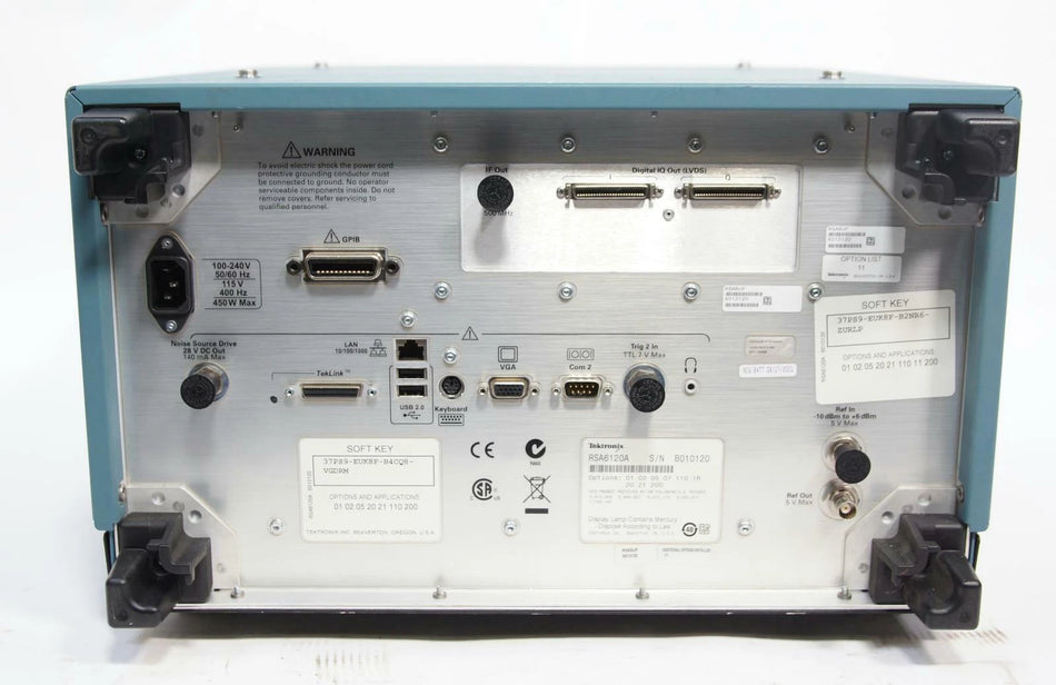 Tektronix RSA6120A Real Time Spectrum Analyzer 9 kHz to 20 GHz with Options