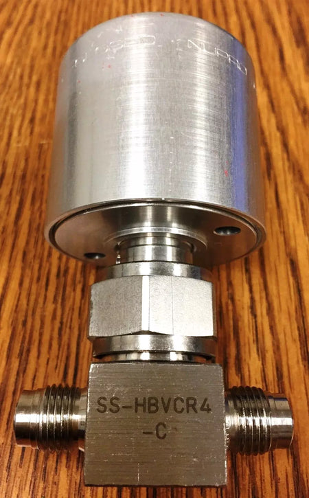 Nupro Swagelok SS-HBVCR4-C High Pressure Bellows Pneumatic Valve