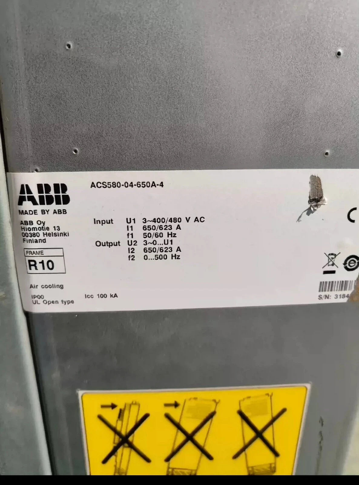 ABB ACS580-04-650A-4 Drive for Industrial Applications