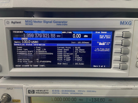 Agilent Keysight MXG N5182B Vector Signal Generator 9kHz-3GHz
