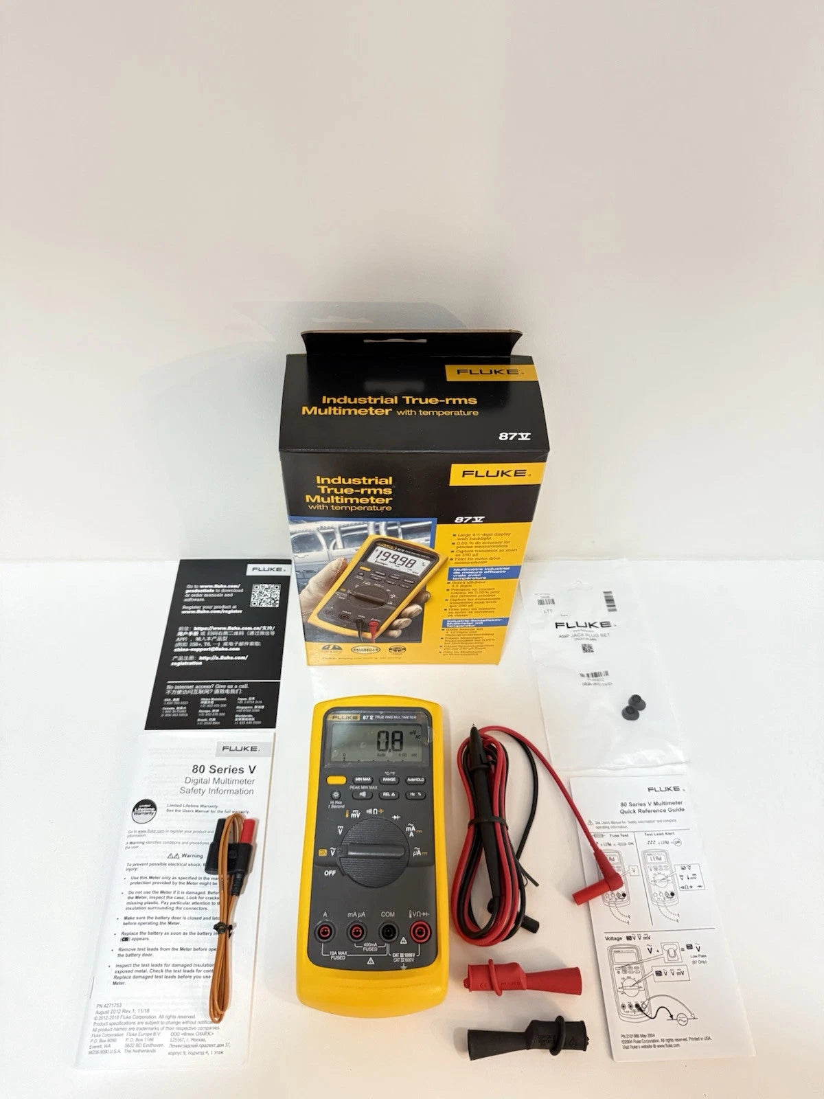 Fluke 87-V Industrial True RMS Digital Multimeter (MFG 2024)