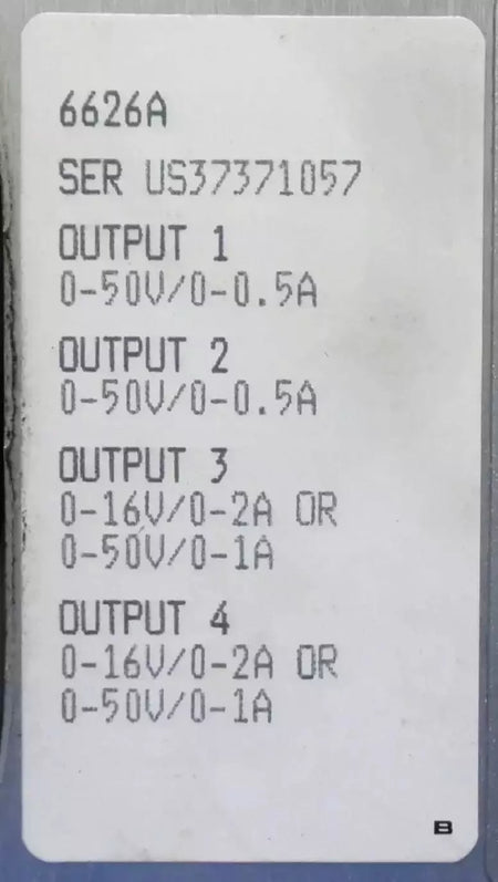 Agilent 6626A System DC Power Supply - Reliable Power Source