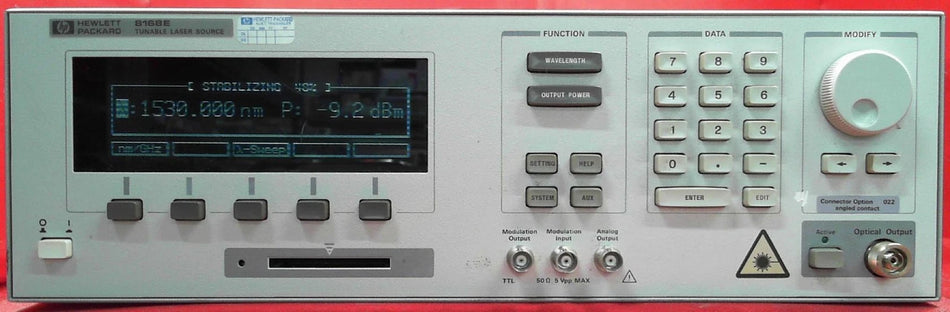 HP Agilent Keysight 8168E Tunable Laser Source 1475nm to 1575nm
