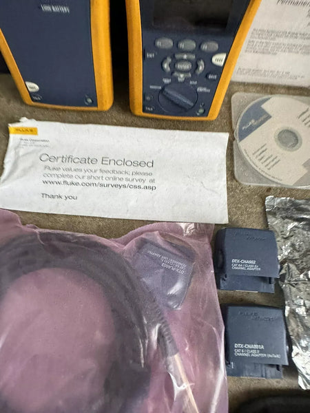 Fluke Networks DTX-1800 Cat6 Cat6a Cable Tester Analyzer Kit