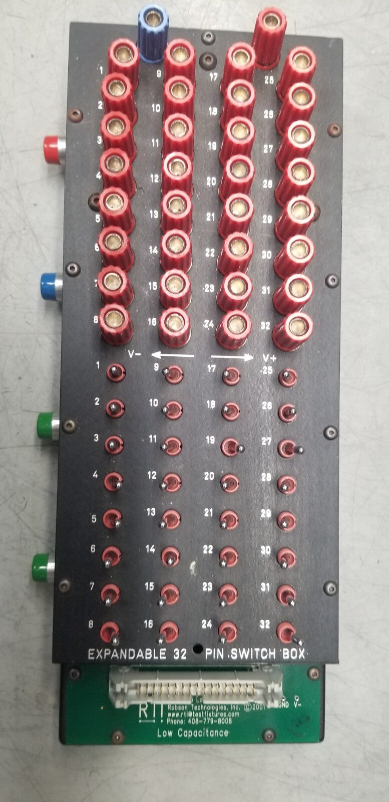 Signal Breakout Box IDC to Banana Jacks 32 Pin Low Capacitance by Robson