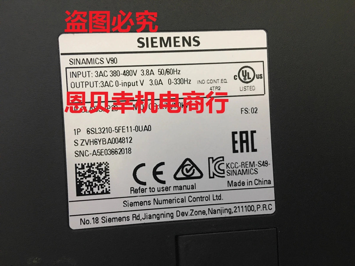 Siemens V90 400V 6SL3210-5FE11-0UA0