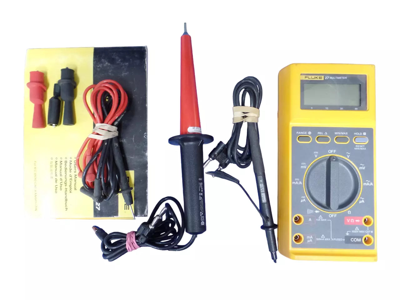 Fluke 27 Multimeter with Probes & Case