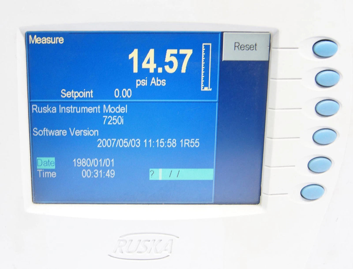 Fluke / Ruska 7250i 300psi Pressure Controller Calibrator 7250i-10G-01