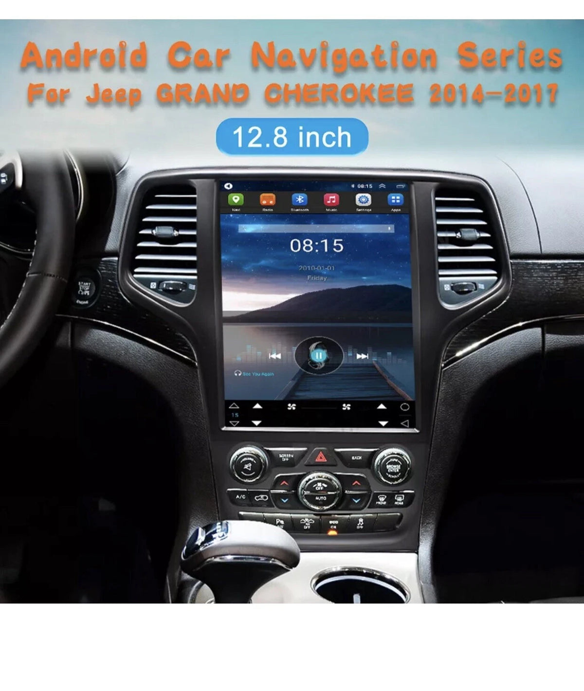 Android Stereo Receiver Video Player For Jeep Grand Cherokee 2014-2017 Car Radio