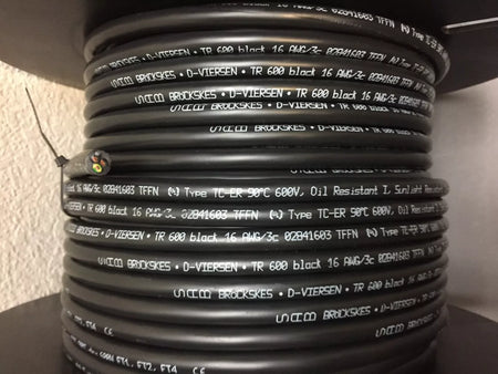 16AWG/3C 90°C Oil & Sunlight Resistant Flexible Tray Cable 150ft