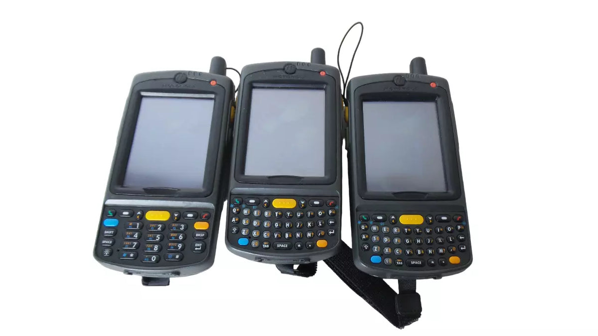 Lot of 3 Motorola MC7596 Barcode Scanner Bundle