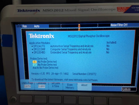 Tektronix MSO2012 Mixed Signal Oscilloscope (0772)