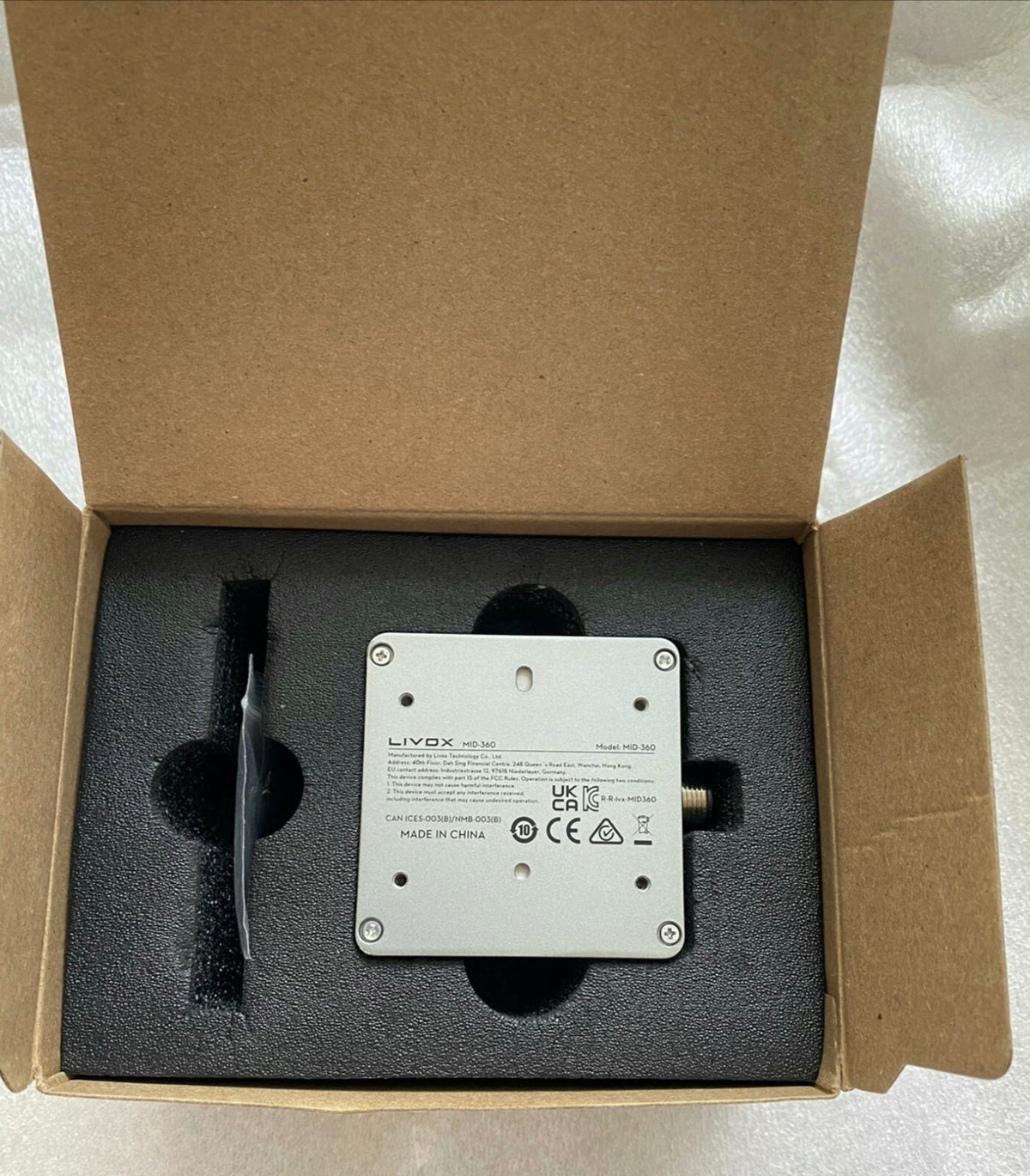 Livox Mid-360 Lidar Minimal Detection Range Sensor