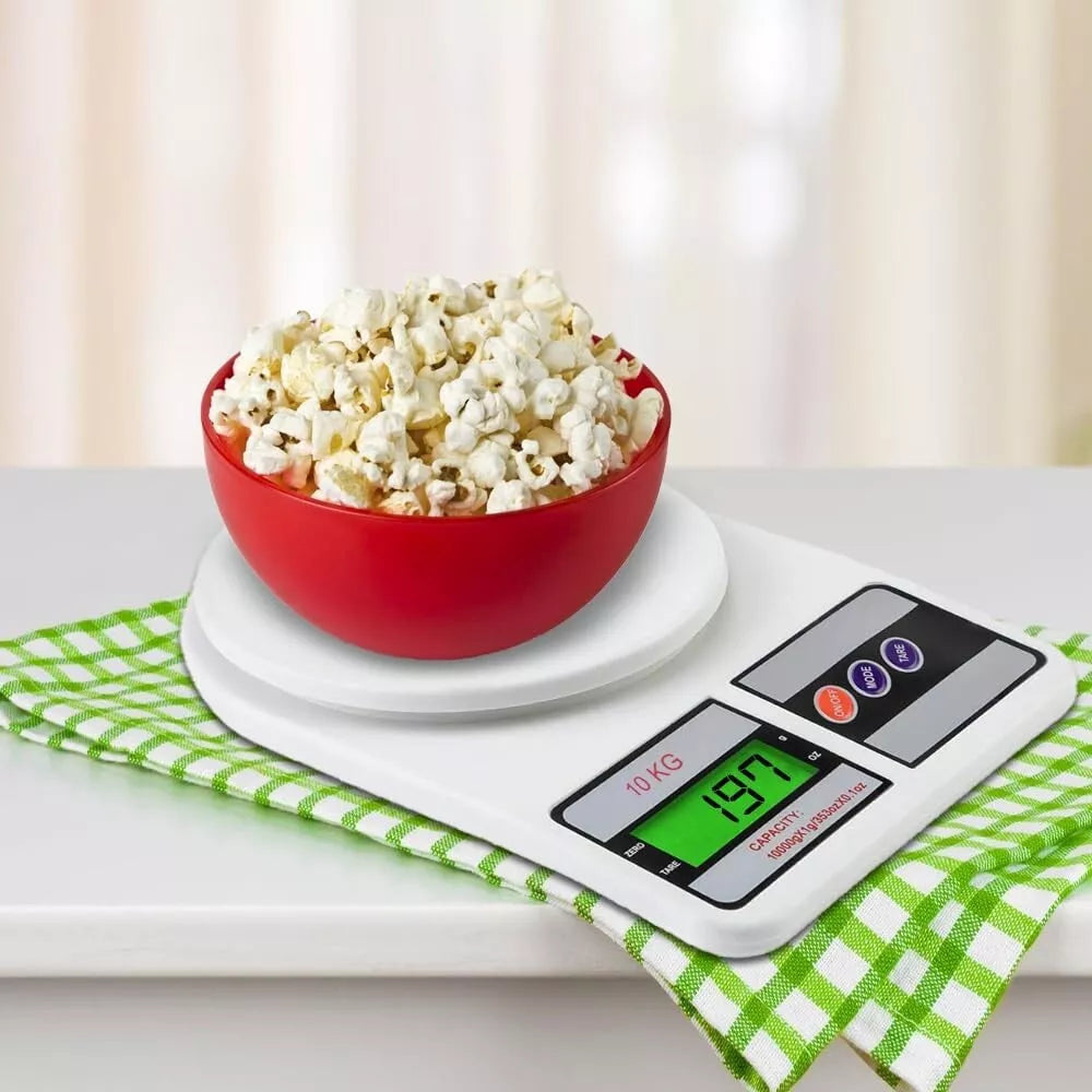 ATOM Digital Kitchen Weighing Scale 10Kg x 1g SF400/A121 with Batteries