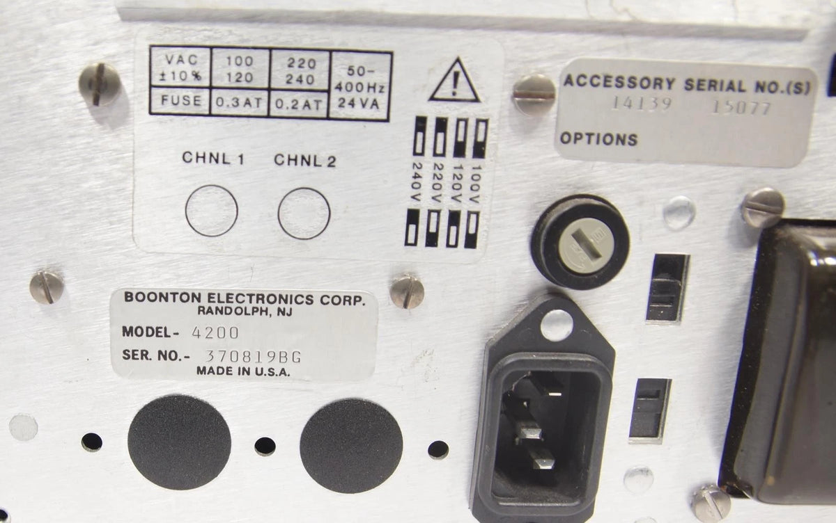 Boonton 4200 RF Power Meter .03-18GHz with Model 51015 5E Sensor