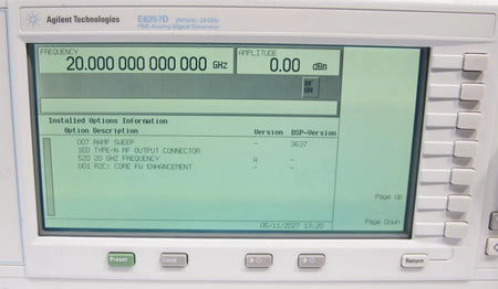 Agilent E8257D PSG 250kHz-20GHz Analog Signal Generator 007 1ED 520 U01