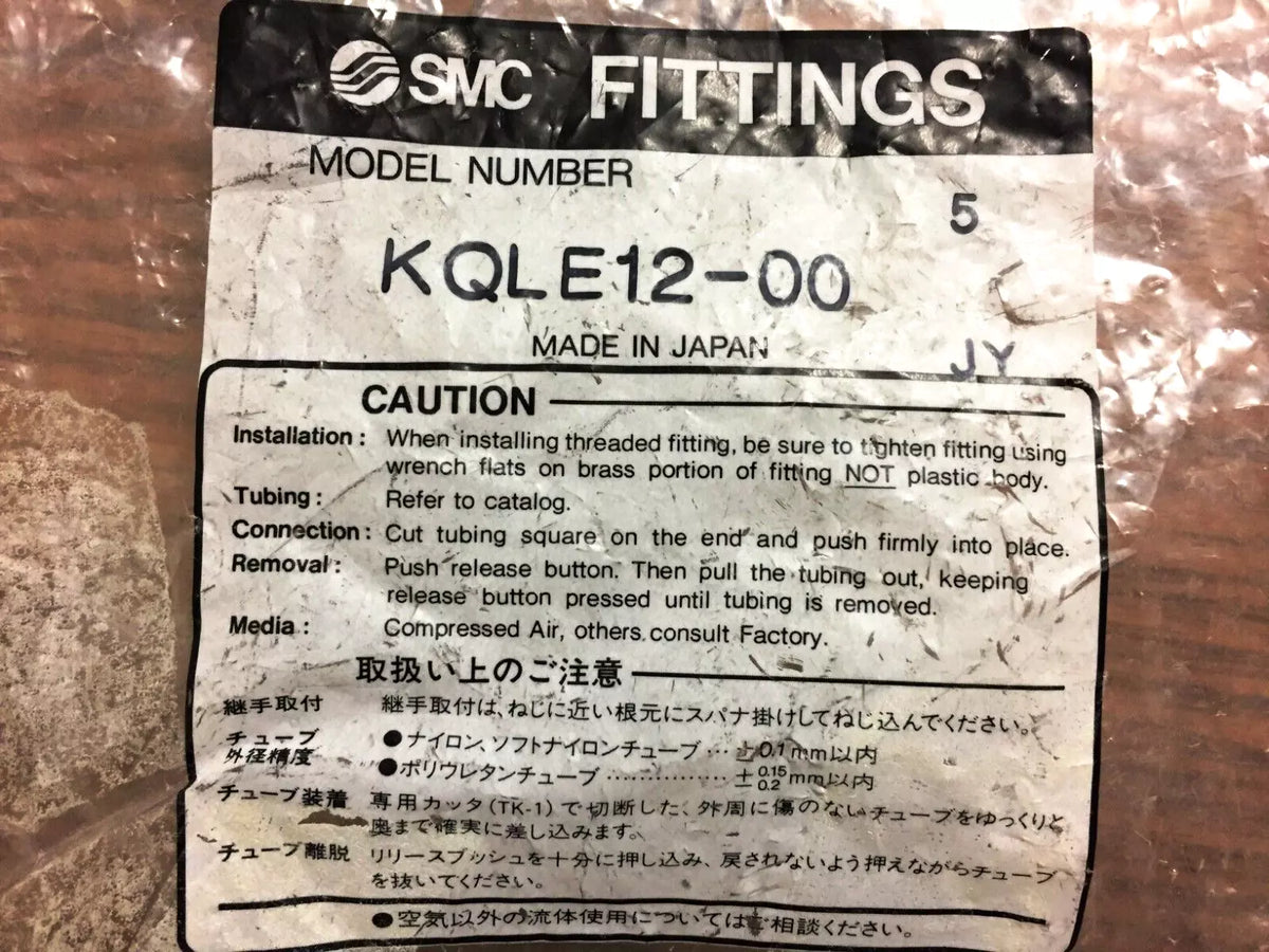 SMC KQLE12-00 Fitting, KQ One Touch Fitting