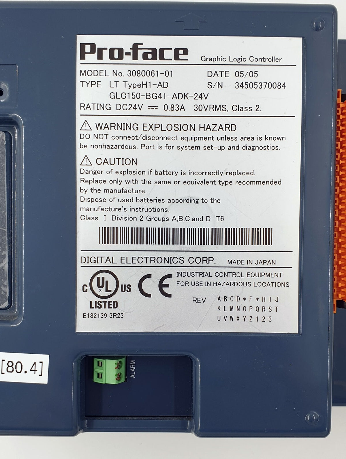 Pro-face Touch Panel GLC150-BG41-AD K-24V