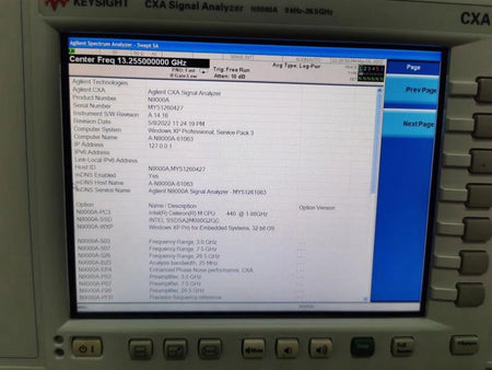 Keysight Agilent N9000A 9kHz-26.5GHz CXA Signal Analyzer