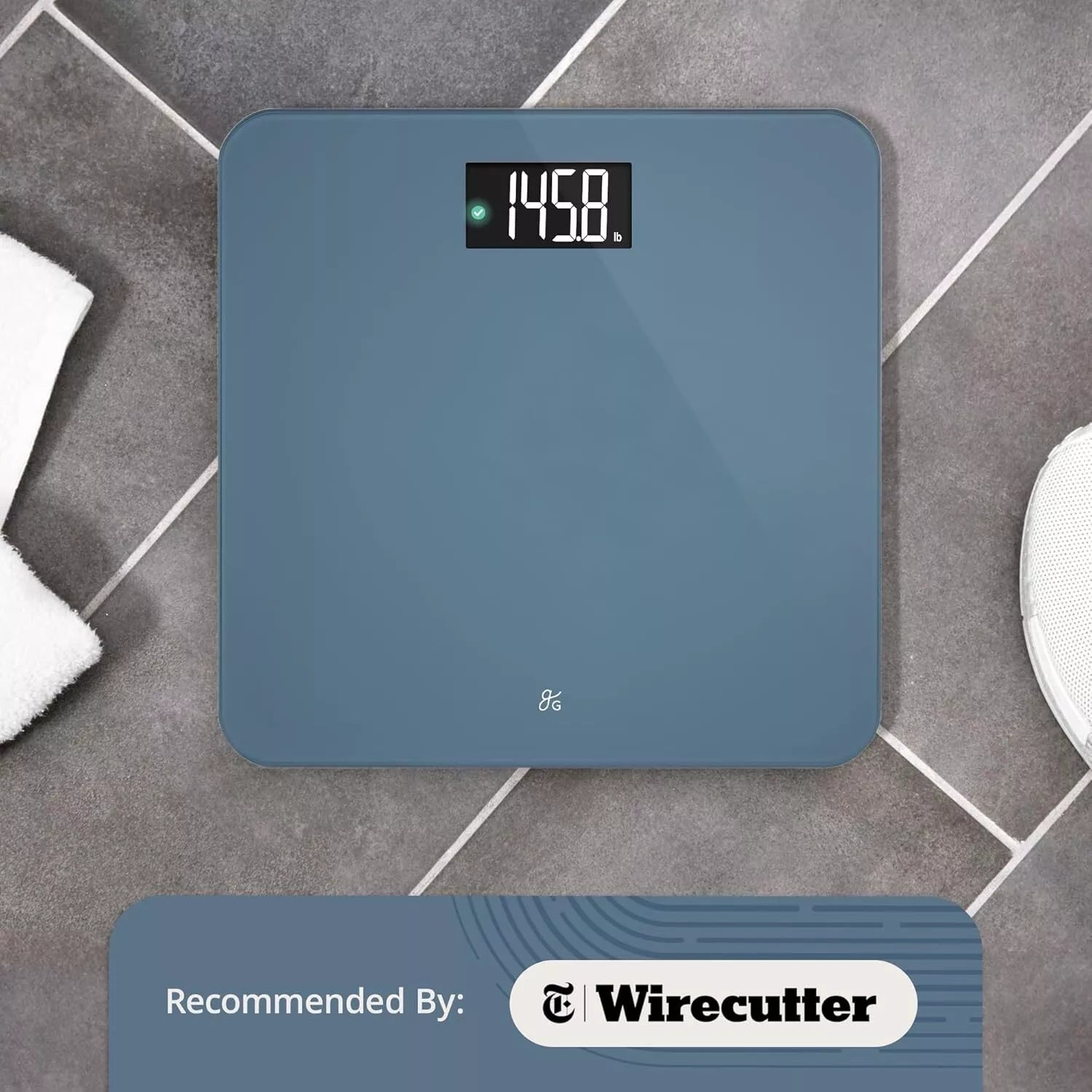 Digital AccuCheck Bathroom Scale 400lbs Capacity with Batteries