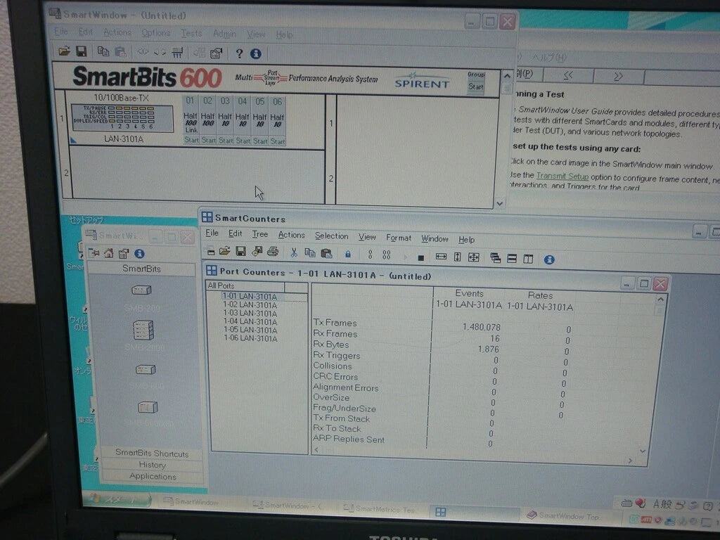 Spirent SMB600 /SWF1201A Smartbit MultiPort Tester