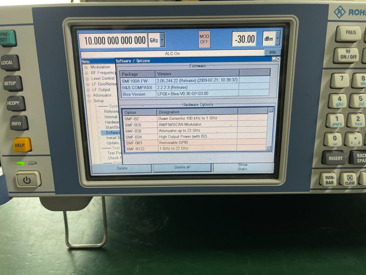 Rohde & Schwarz SMF100A microwave signal generator 100KHz-22GHz _1181 - XG eqpt