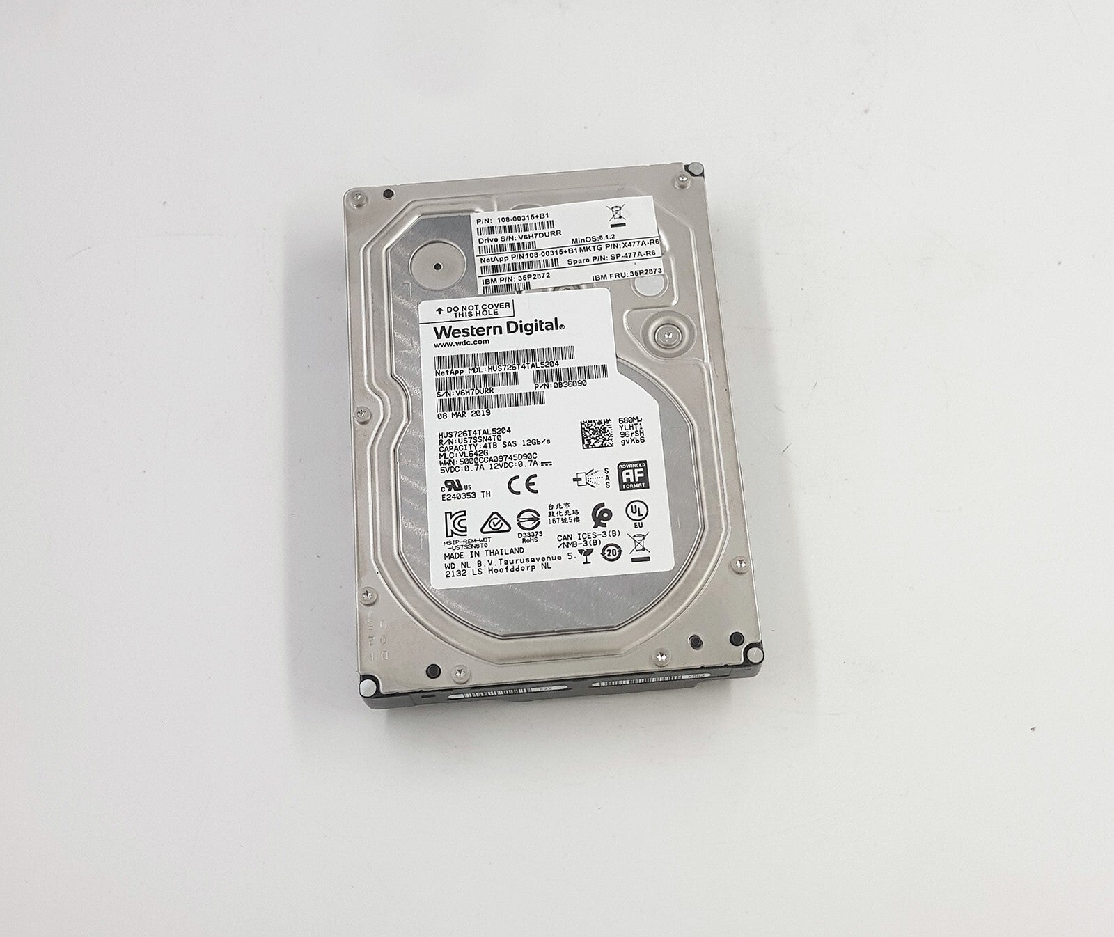 4TB SAS 12Gb/s Internal HDD by Western Digital