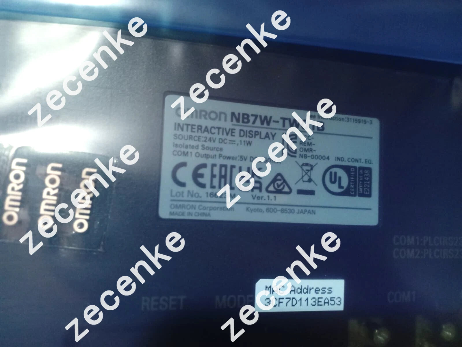 OMRON NB7W-TW01B NB Series Touch-Screen HMI