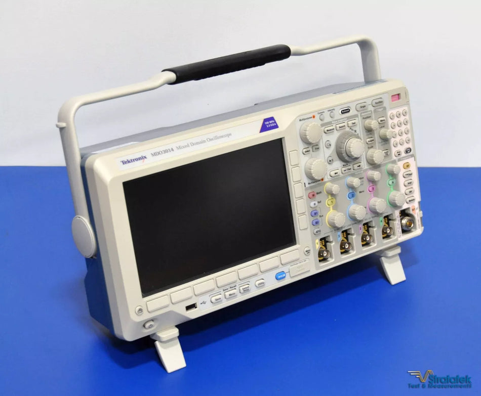 Tektronix MDO3014 100MHz Mixed Domain Oscilloscope 4CH Calibrated 2.5GS/s