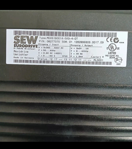 MDX61B0014-5A3-4-0T Variable Frequency Drive (VFD)