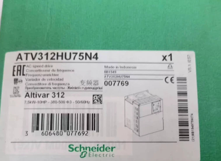 Schneider ATV312HU75N4 7.5KW Frequency Converter - High Performance Variable Speed Drive