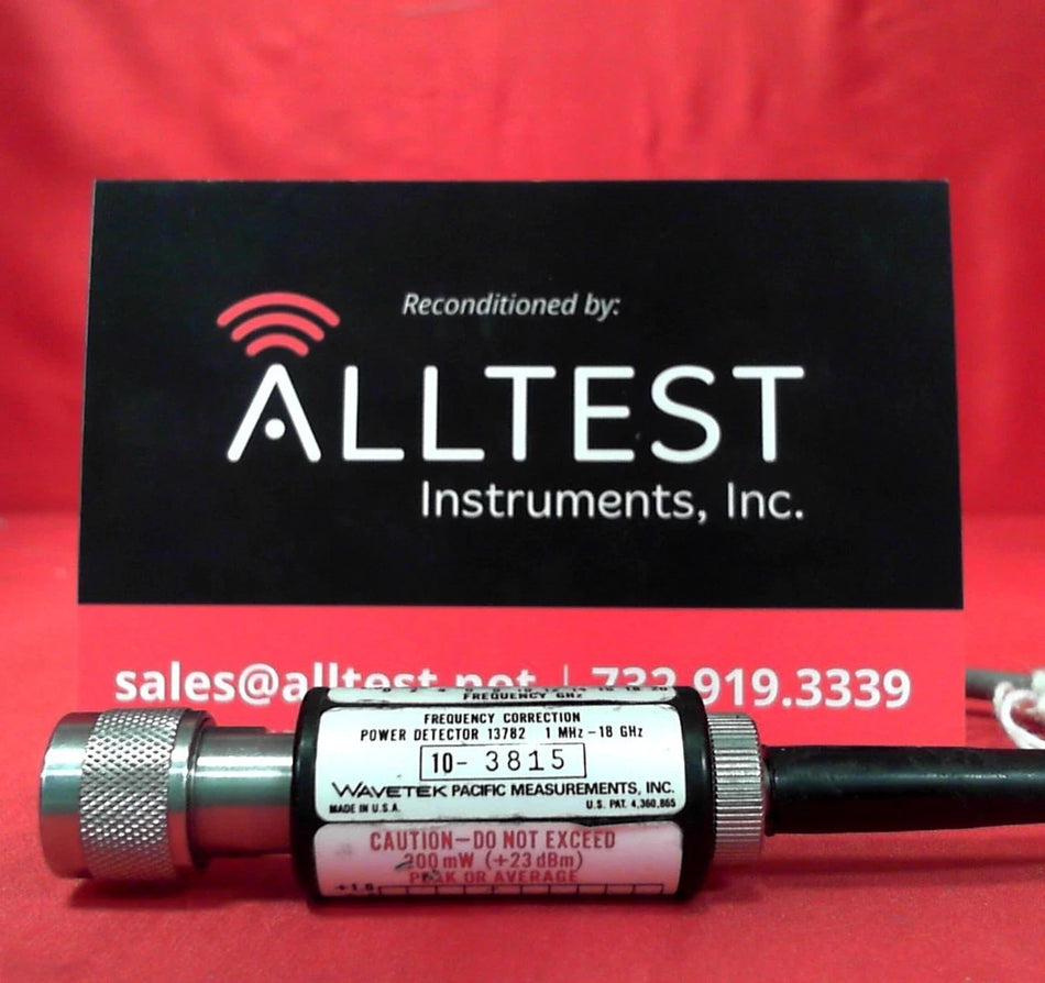 Wavetek 13782 103815 Power Meter Frequency Correction/Power Detection