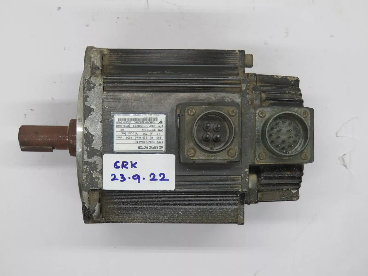 Yaskawa SGMG-09A2AB Servo Motor Synchronous AC 5.39 NM 1500 RPM