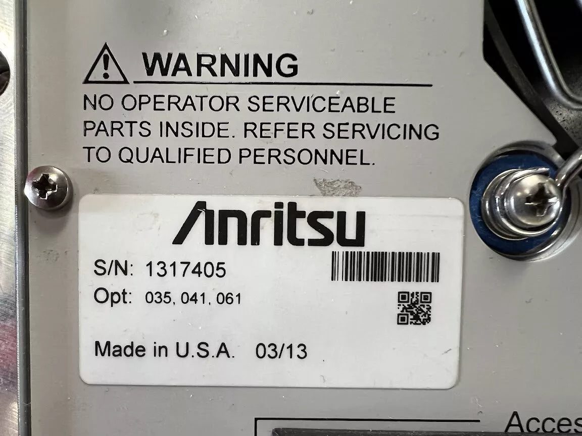 Anritsu MS4644B Opt. 061, 041, 035 Network Analyzer 10MHz to 40GHz 1317405
